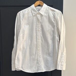 Vineyard Vines White Casual Button Down Shirt